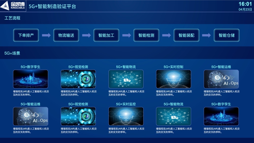 5G数字孪生智能制造自动化组装示范线